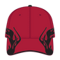 OTTO 58-755 6 Panel Low Profile Baseball Cap - Red/Blk/Blk - Red/Blk/Blk / 6 1/2’’ - 7 5/8’’