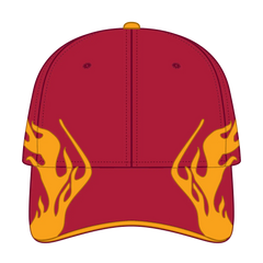 OTTO 58-755 6 Panel Low Profile Baseball Cap - Red/Gld/Gld - Red/Gld/Gld / 6 1/2’’ - 7 5/8’’