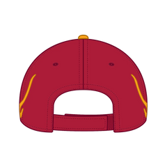 OTTO 58-755 6 Panel Low Profile Baseball Cap - Red/Gld/Gld - Red/Gld/Gld / 6 1/2’’ - 7 5/8’’