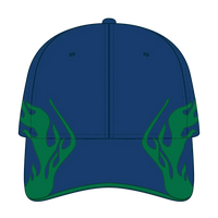 OTTO 58-755 6 Panel Low Profile Baseball Cap - Ryl/Com/B.Org - Ryl/Com/B.Org / 6 1/2’’ - 7 5/8’’
