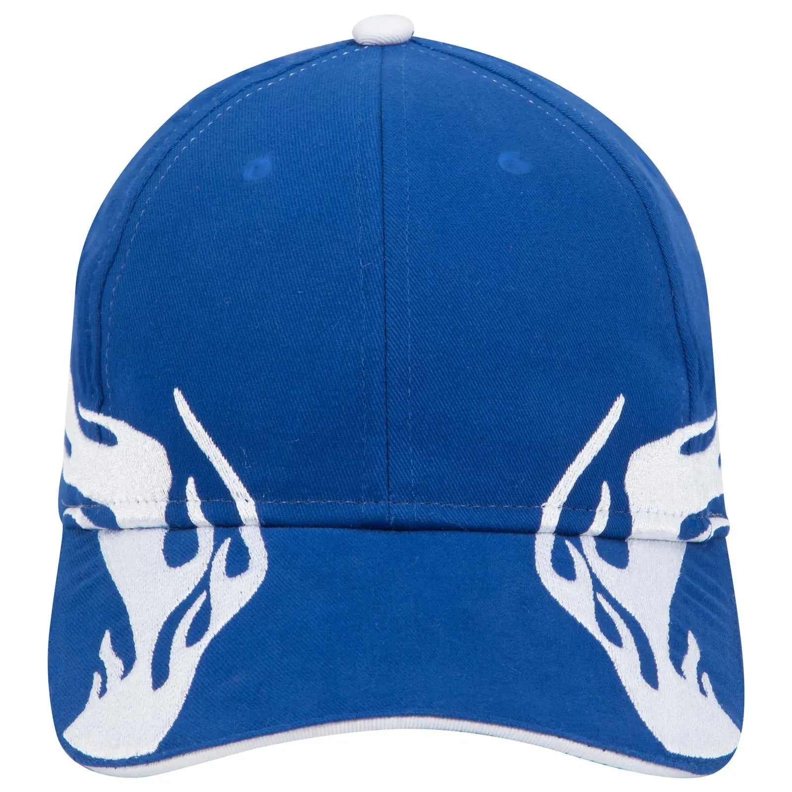 OTTO 58-755 6 Panel Low Profile Baseball Cap - Ryl/Wht/Wht - Ryl/Wht/Wht / 6 1/2’’ - 7 5/8’’