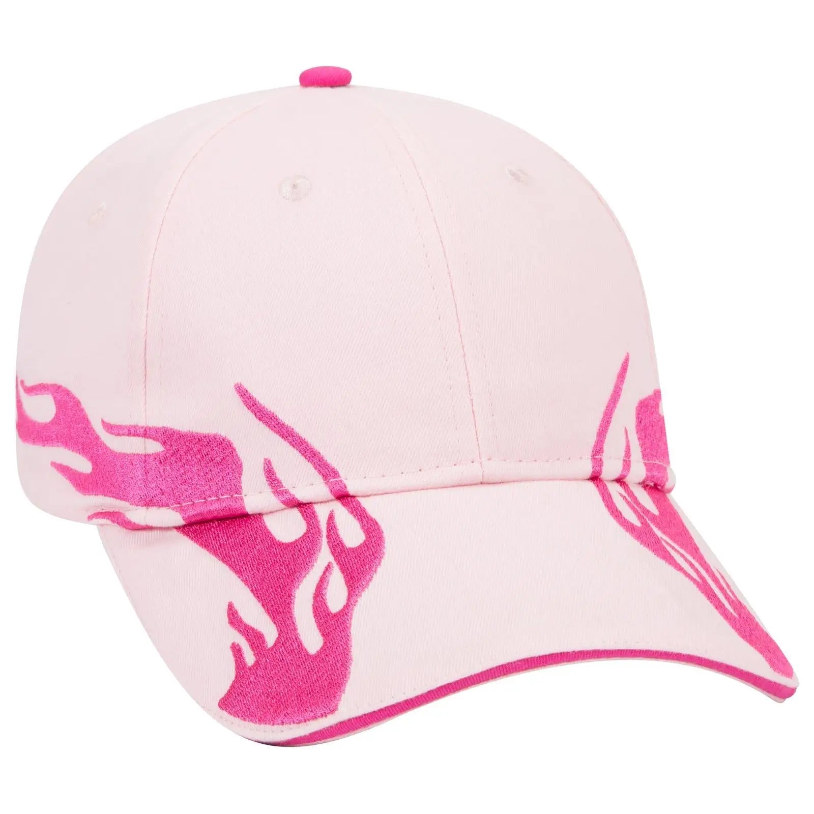 OTTO 58-755 6 Panel Low Profile Baseball Cap - S.Pnk/H.Pnk/H.Pnk - S.Pnk/H.Pnk/H.Pnk / 6 1/2’’ - 7 5/8’’