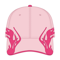 OTTO 58-755 6 Panel Low Profile Baseball Cap - S.Pnk/H.Pnk/H.Pnk - S.Pnk/H.Pnk/H.Pnk / 6 1/2’’ - 7 5/8’’