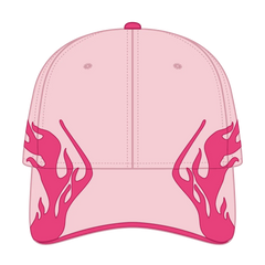 OTTO 58-755 6 Panel Low Profile Baseball Cap - S.Pnk/H.Pnk/H.Pnk - S.Pnk/H.Pnk/H.Pnk / 6 1/2’’ - 7 5/8’’