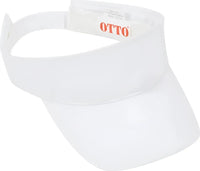 OTTO 60-1105 Promo Cotton Blend Twill Sun Visor - White - White / One Size Fits Most