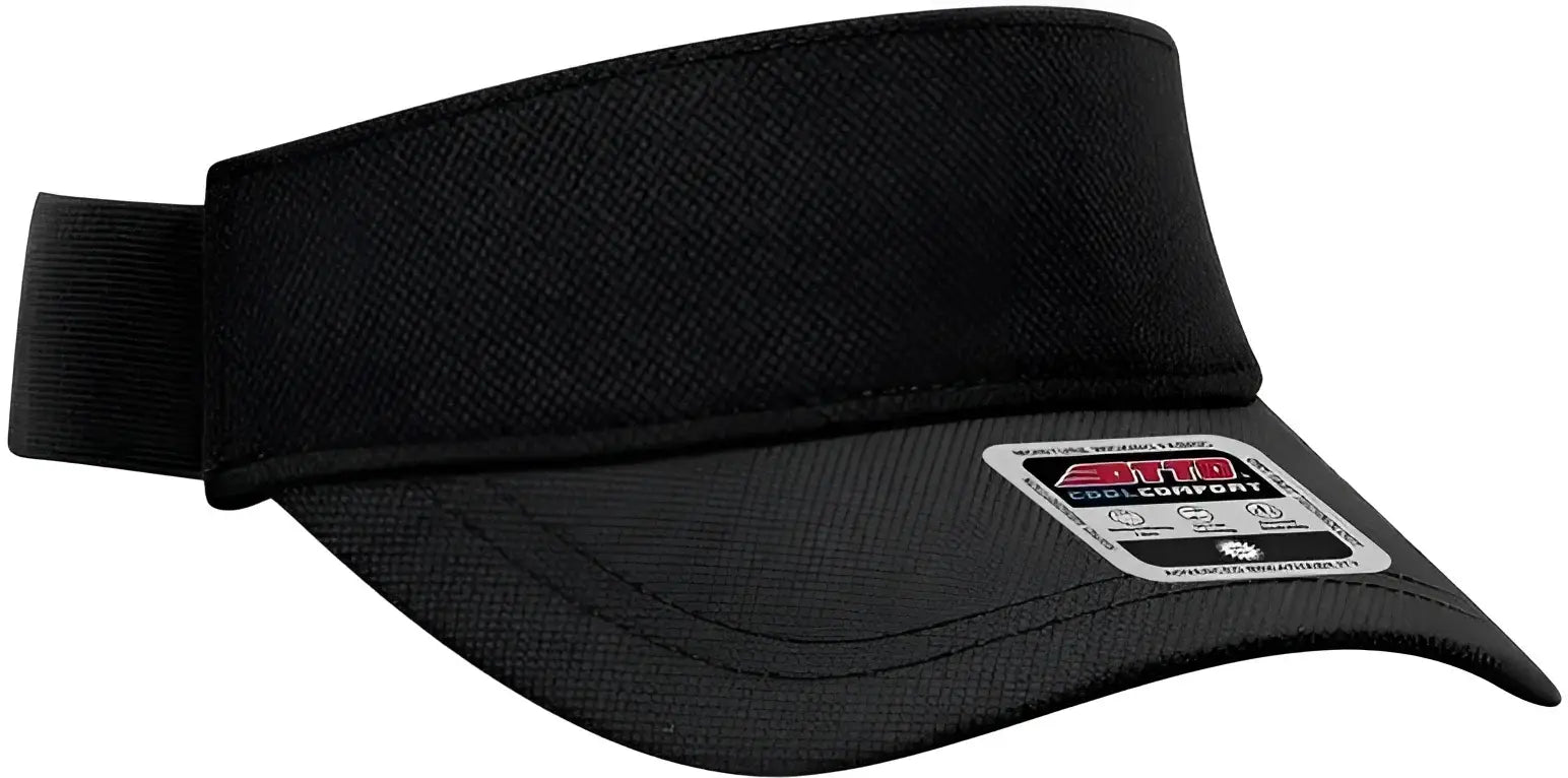 OTTO 60-1276 Upf 50 Sun Visor - Black - Black / One Size Fits Most