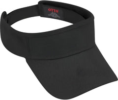 OTTO 60-263 100% Cotton Brushed Bull Denim Sun Visors - Black - Black / One Size Fits Most