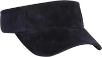 OTTO 60-446 Superior 100% Cotton Terry Cloth Pro Stitch Sun Visors - Navy - Navy / One Size Fits Most