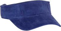 OTTO 60 446 Superior 100% Cotton Terry Cloth Pro Stitch Sun Visors Royal Royal / One Size Fits Most