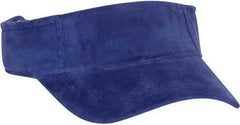 OTTO 60 446 Superior 100% Cotton Terry Cloth Pro Stitch Sun Visors Royal Royal / One Size Fits Most