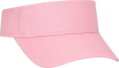 OTTO 60-662 100% Cotton Twill Youth Sun Visor - Pink - Pink / Youth