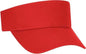 OTTO 60-662 100% Cotton Twill Youth Sun Visor - Red - Red / Youth