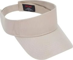 OTTO 60-662 6 Rows Stitching 100% Cotton Twill Sun Visors - Khaki - Khaki / One Size Fits Most