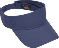 OTTO 60-662 6 Rows Stitching 100% Cotton Twill Sun Visors - Navy - Navy / One Size Fits Most