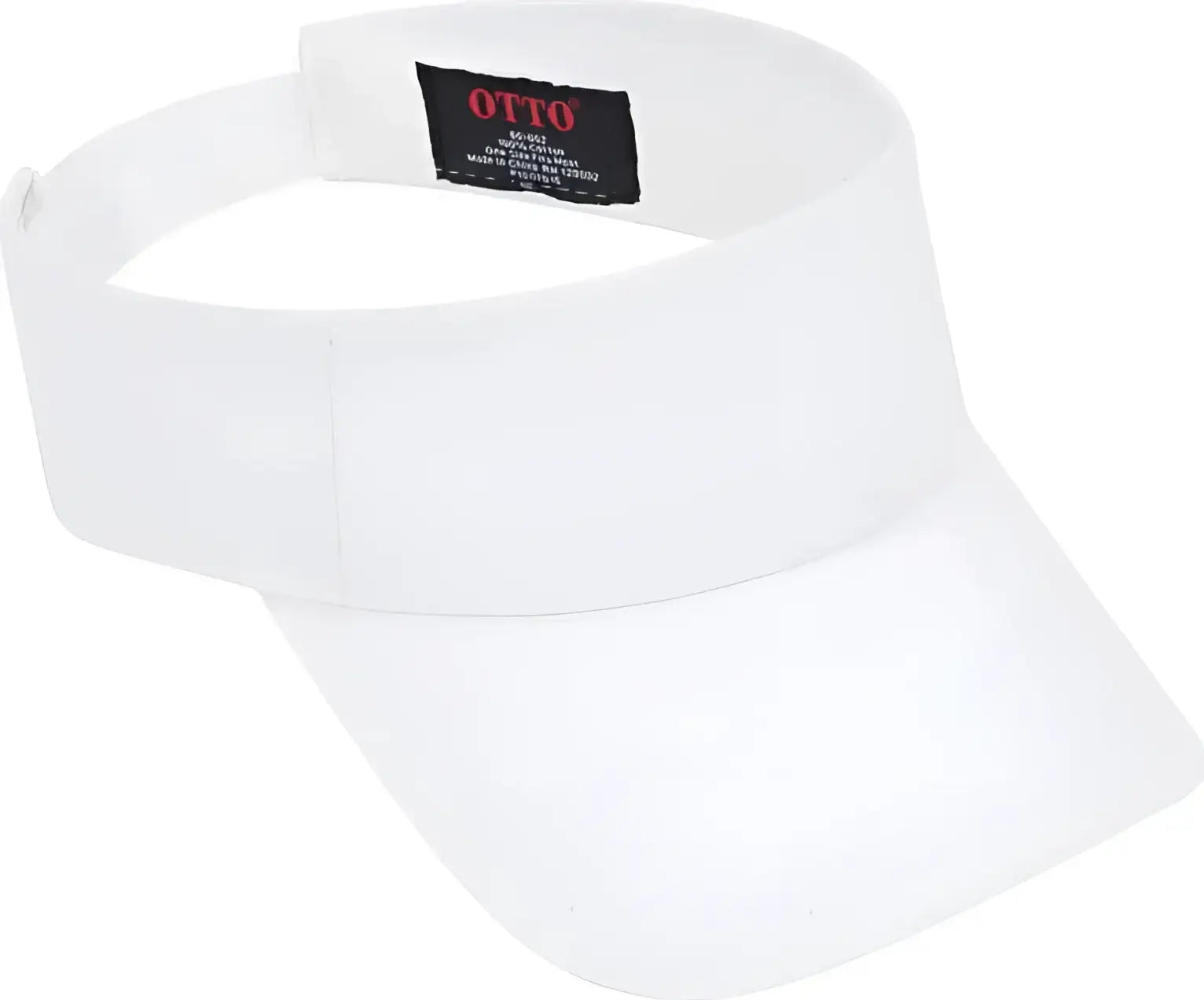 OTTO 60-662 6 Rows Stitching 100% Cotton Twill Sun Visors - White - White / One Size Fits Most