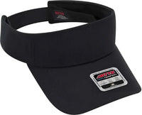 OTTO 60-973 Cool Comfort Polyester Cool Mesh Sun Visors - Black - Black / One Size Fits Most