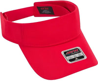 OTTO 60-973 Cool Comfort Polyester Cool Mesh Sun Visors - Red - Red / One Size Fits Most
