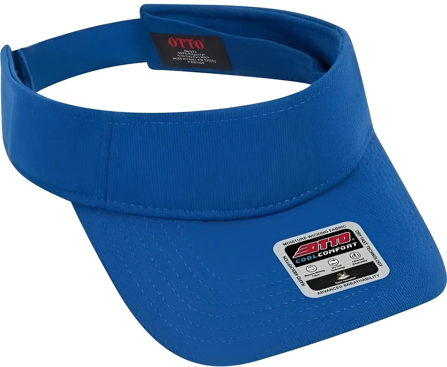 OTTO 60-973 Cool Comfort Polyester Cool Mesh Sun Visors - Royal - Royal / One Size Fits Most