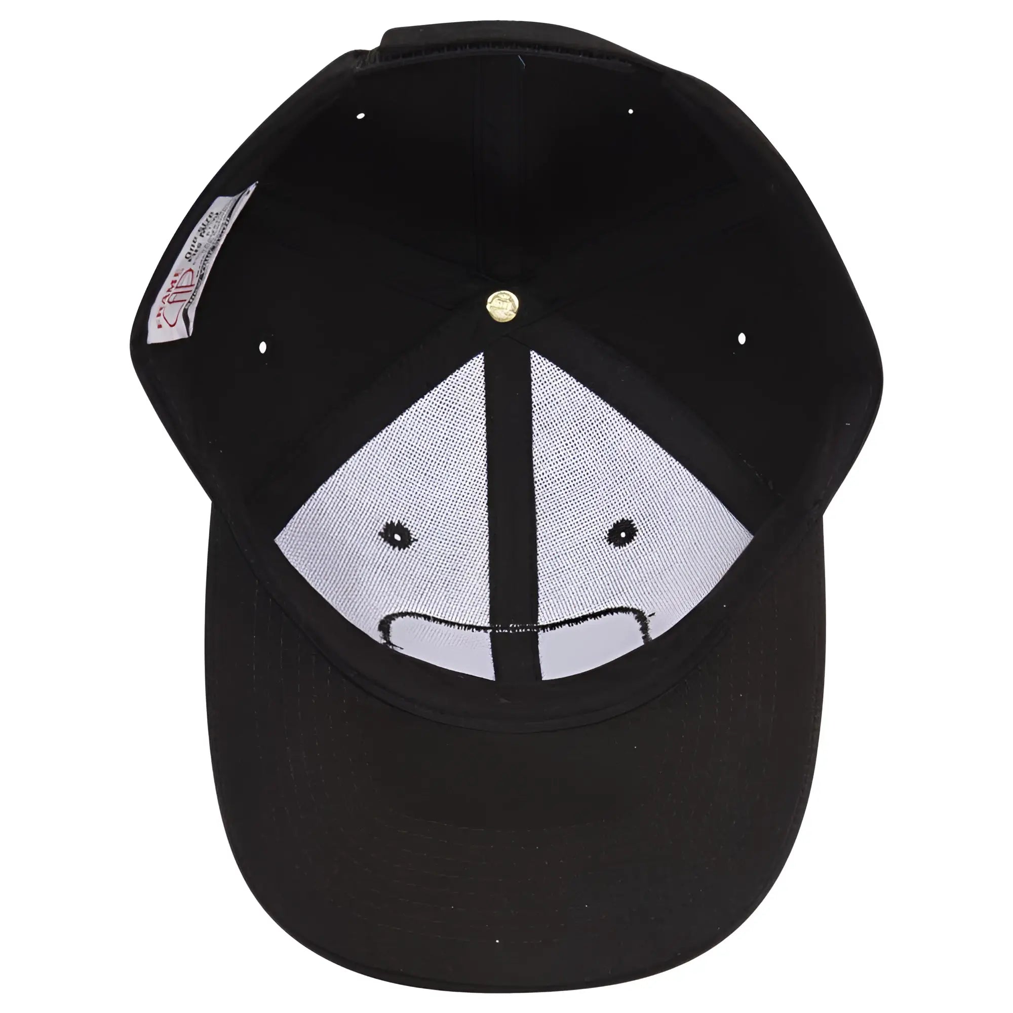 OTTO 61-310 Young Adult 6 Panel Low Profile Baseball Cap - Black - Black / 6’’ - 7 1/8’’