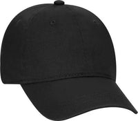 OTTO 64-1290 Youth 6 Panel Low Profile Dad Hat - Black - Black / Youth