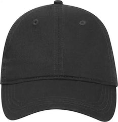 OTTO 64-1290 Youth 6 Panel Low Profile Dad Hat - Black - Black / Youth