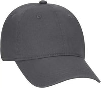 OTTO 64-1290 Youth 6 Panel Low Profile Dad Hat - Charcoal Gray - Dark Gray / Youth