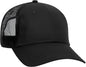 OTTO 65-1291 Youth 6 Panel Low Profile Baseball Cap - Black - Black / Youth