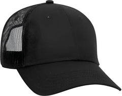OTTO 65-1291 Youth 6 Panel Low Profile Baseball Cap - Black - Black / Youth