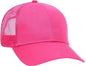 OTTO 65-1291 Youth 6 Panel Low Profile Baseball Cap - Hot Pink - Hot Pink / Youth