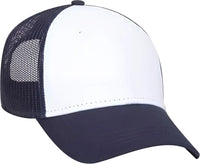 OTTO 65 1291 Youth 6 Panel Low Profile Baseball Cap Navy White Navy Navy White / Youth