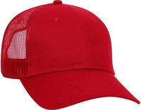 OTTO 65-1291 Youth 6 Panel Low Profile Baseball Cap - Red - Red / Youth