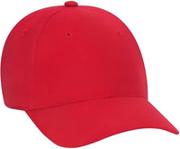 OTTO 65-758 Youth Brushed Cotton Twill Low Profile Pro Style Cap - Red - Red / Youth