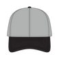OTTO 69-291 4 Panel Ponytail Cap - Blk/Gry - Blk/Gry / 7 3/8’’ - 7 5/8’