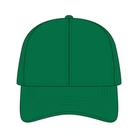 OTTO 69-291 4 Panel Ponytail Cap - Kelly - Kelly / 7 3/8’’ - 7 5/8’