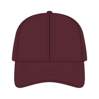 OTTO 69-291 4 Panel Ponytail Cap - Maroon - Maroon / 7’’ - 7 1/4’’