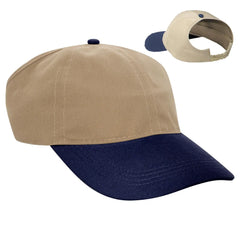 OTTO 69-291 4 Panel Ponytail Cap - Nvy/Kha