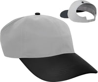 OTTO 69 291 Brushed Cotton Twill Ponytail Low Profile Pro Style Soft Crown Cap Black Gray Black Gray / S/M