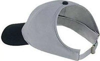 OTTO 69-359 4 Panel Ponytail Cap - Black Gray - Black Gray / One Size Fits Most