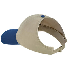 OTTO 69-359 4 Panel Ponytail Cap - Nvy/Kha - Nvy/Kha / 6 1/2’’ - 7 5/8’’