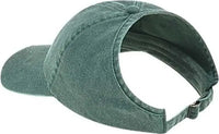 OTTO 69-381 4 Panel Ponytail Cap - Dark Green - Forest / One Size Fits Most