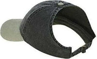 OTTO 69-382 4 Panel Ponytail Cap - Khaki Black - Khaki Black / One Size Fits Most