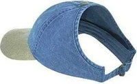 OTTO 69 382 4 Panel Ponytail Cap Khaki Sky Blue Khaki Columbia Blue / One Size Fits Most