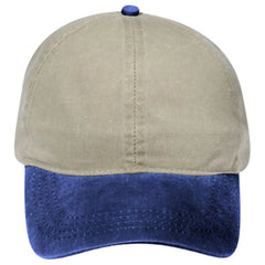 OTTO 69-382 4 Panel Ponytail Cap - Nvy/Kha - Nvy/Kha / 6 1/2’’ - 7 5/8’’