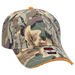 OTTO 71-602 Camouflage 6 Panel Low Profile Baseball Cap - Kha/Brn/Lt.Ol.Grn - Kha/Brn/Lt.Ol.Grn / 6 1/2’’ - 7 5/8’’