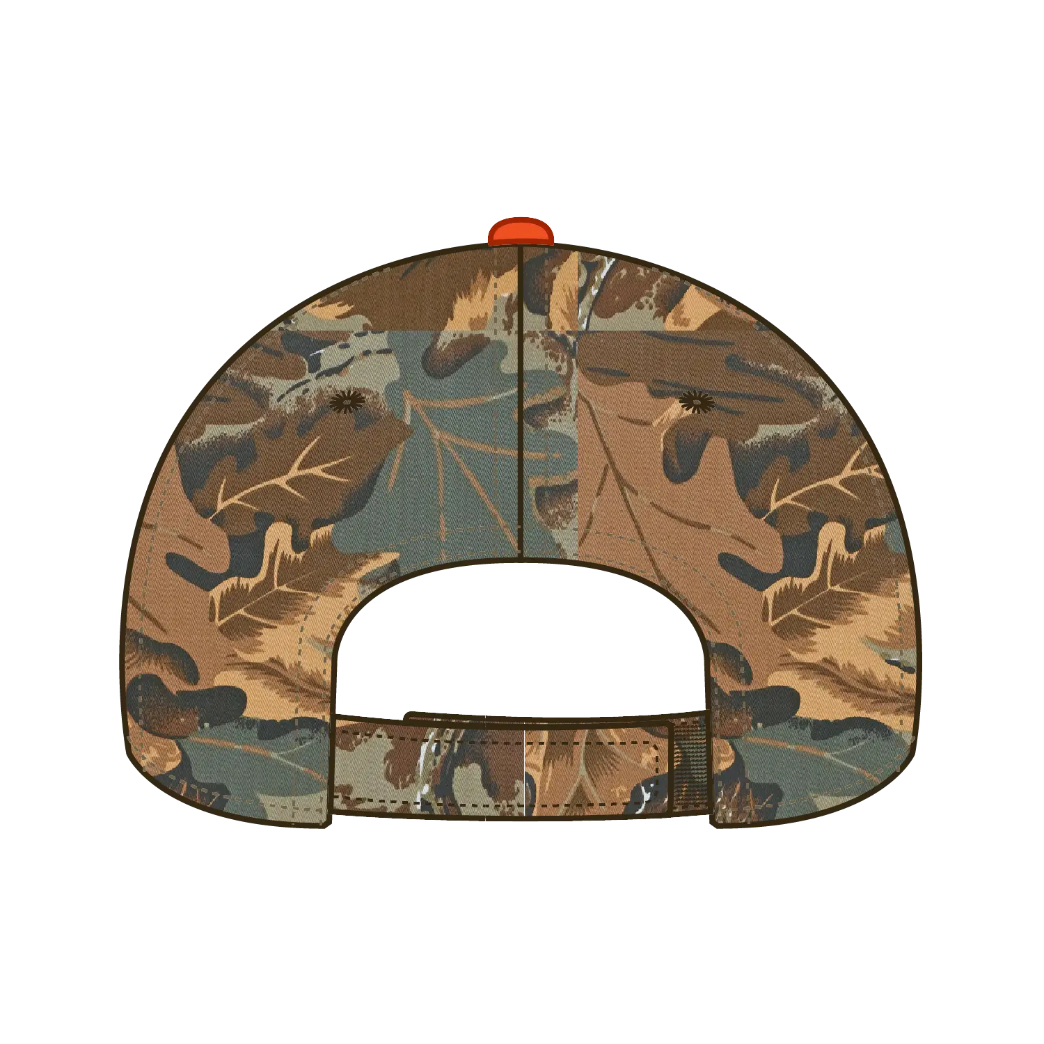 OTTO 71-602 Camouflage 6 Panel Low Profile Baseball Cap - Kha/Brn/Lt.Ol.Grn - Kha/Brn/Lt.Ol.Grn / 6 1/2’’ - 7 5/8’’