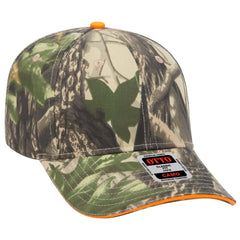 OTTO 71-602 Camouflage 6 Panel Low Profile Baseball Cap - Kha/Blk/Dk.Grn - Kha/Blk/Dk.Grn / 6 1/2’’ - 7 5/8’’