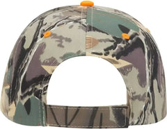 OTTO 71-602 Camouflage 6 Panel Low Profile Baseball Cap - Khaki Brown Light Olive Green - Khaki Brown / One Size Fits