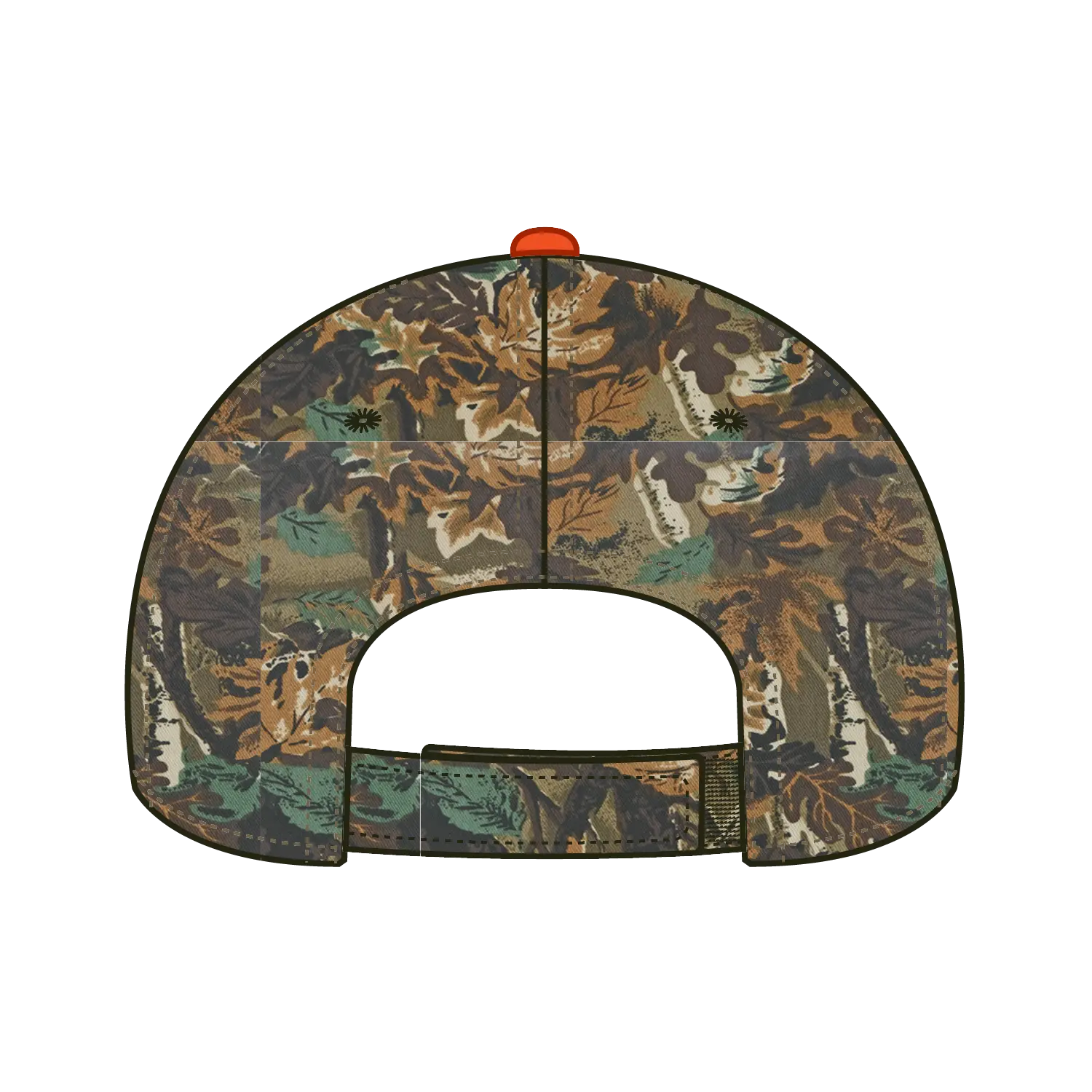 OTTO 71-602 Camouflage 6 Panel Low Profile Baseball Cap - Lt.Lod/Brn/Kly - Lt.Lod/Brn/Kly / 6 1/2’’ - 7 5/8’’