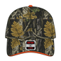 OTTO 71-841 Camouflage 6 Panel Low Profile Baseball Cap - Blk/Dk.Kha/Ch.Gry/N.Org - Blk/Dk.Kha/Ch.Gry/N.Org / 6 1/2’’