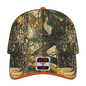 OTTO 71-841 Camouflage 6 Panel Low Profile Baseball Cap - Kha/Blk/Dk.Grn/N.Org - Kha/Blk/Dk.Grn/N.Org / 6 1/2’’ - 7